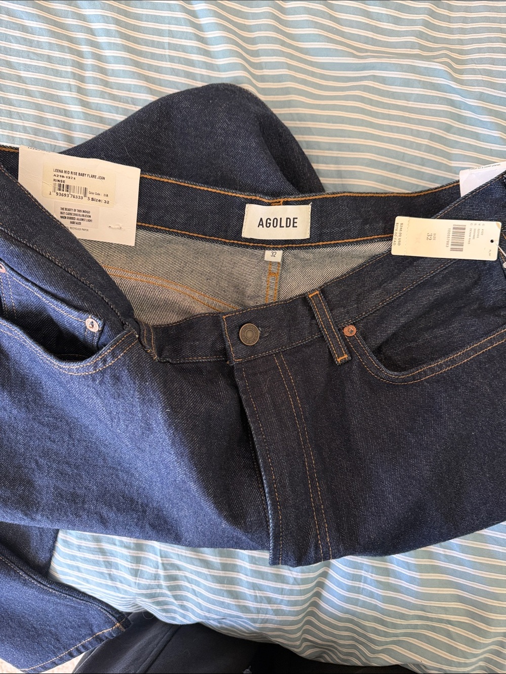 NWT Agolde Leena Hi Rise Boot Cut Jeans - Picture 5 of 6